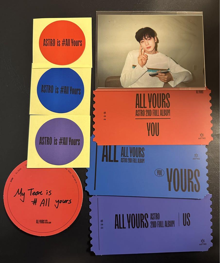 

[USED] ASTRO Cha Eunwoo ALL YOURS Korea POPUP Cafe
