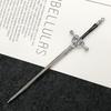 Ancient High-Grade Alloy Sword Hairpin: Color-Preserving Electroplated Hanfu Hair Accessory for Updos