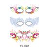 Geometric Pattern Eyeshadow & False Eyelash Tattoo Stickers for Party Makeup