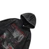 Heavy Cotton Digital Direct Injection Printing Hooded Sweater Men And Women Loose Wash Old Pullover Hoodie