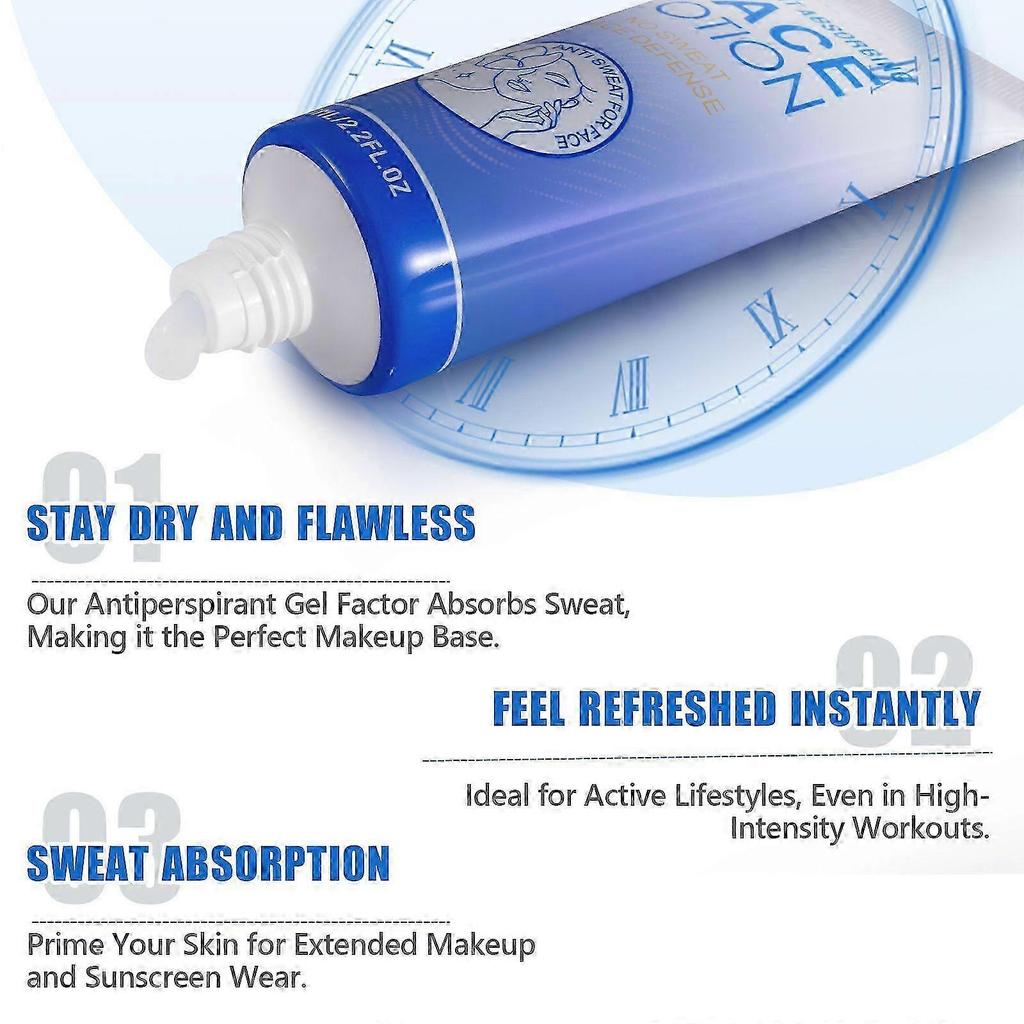Anti-sweat Cream, 60ml Face Forehead Scalp Sweat Control for Men Women