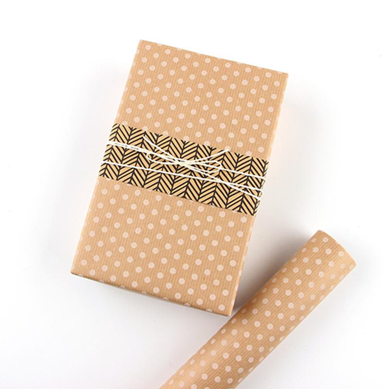Valentine's Day Retro Kraft Wrapping Paper for Gifts, Birthdays, and DIY Projects