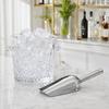 5PCS Silver Metal Scoop Set Stainless Steel Ice Scoop Set Premium Scoops Set  Party
