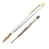 Excellent Cartier Ballpoint Pen Santos De Cartier Silver Gold Used