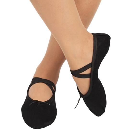 Women Girls Adult Soft Sole Ballet Dance Shoes Fitness Gymnastics Canvas Shoes