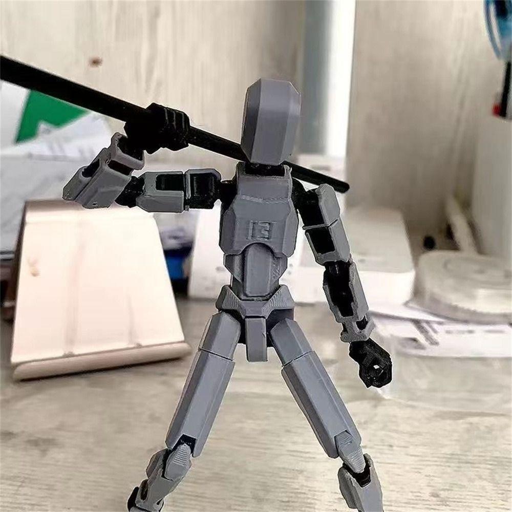 Figures Toys 3D Printed Mannequin Model Doll Shapeshift Robot Movable Robot  Parent-children