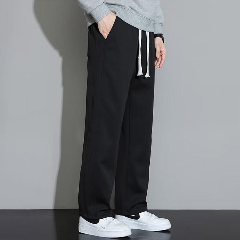 Men's Draped Straight-leg Casual Sweatpants