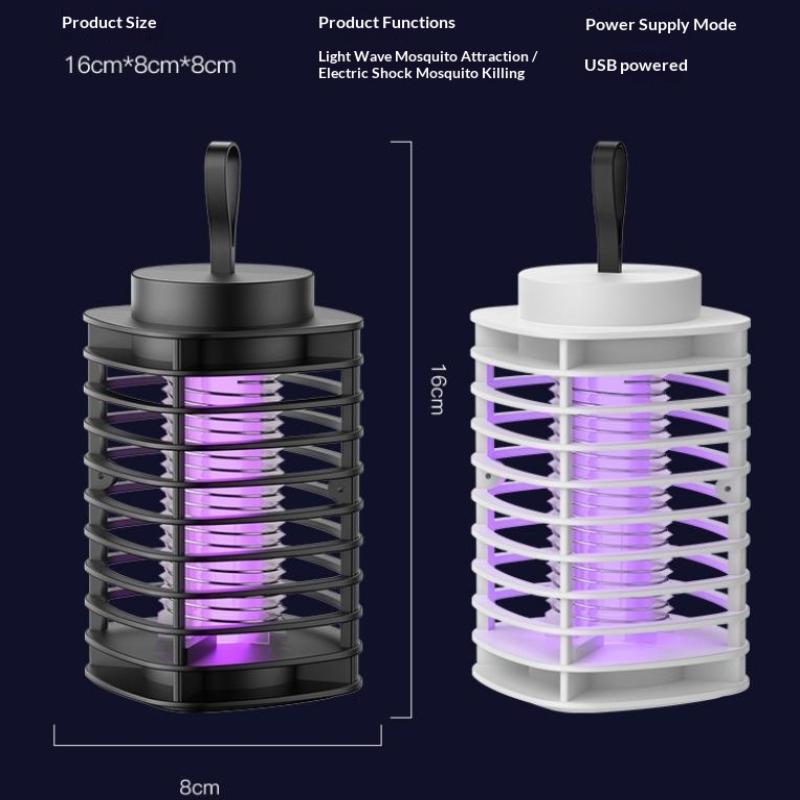 Quiet USB Electric Mosquito Trap Lamp Non-toxic UV Light for Baby Room and Kitchen