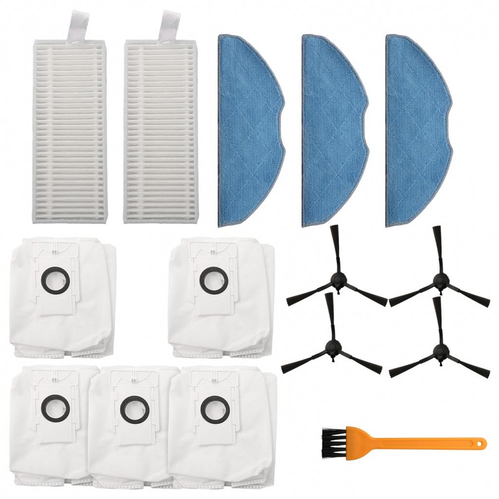 Mop Clothe Filter Set with Convenient Dust Bags & Brushes for EZVIZ Models