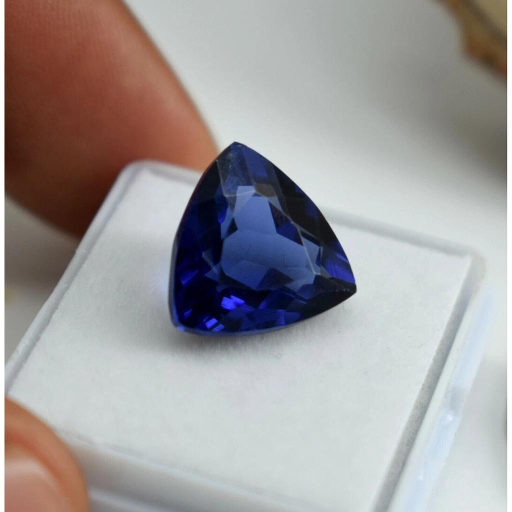Flawless Tanzanite Blue Natural Trillion 9.50 Ct Certified Loose Gemstone
