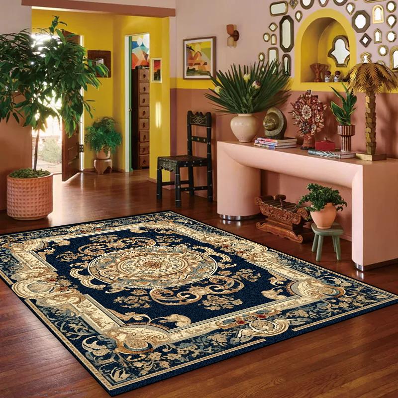 Vintage Persian Luxury Carpet Bohemian Ethnic Style Living Room Sofas Home Decorations Rugs Bedroom Bedside Custom Non-Slip Mat