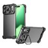 For iPhone 17 Pro Max Bumper Case Lens Kickstand Heat Dissipating Metal Corner Phone Cover