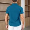 Men's Business Casual Solid Color Short Sleeved Shirt for Summer Fashion No Ironing Comfortable and Versatile Top