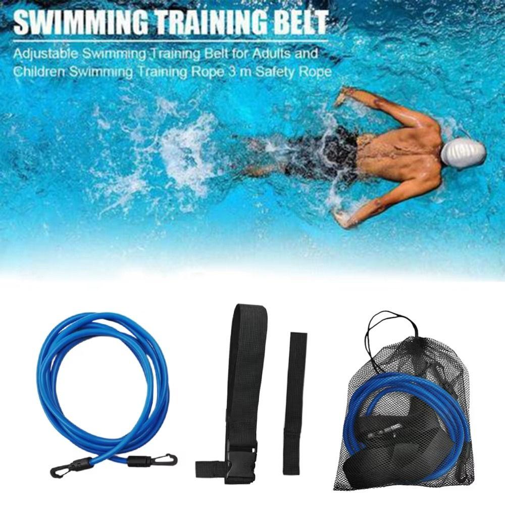 Latex Tubes Swimming Bungee Exerciser Adjustable Swimming Pool Exerciser  Adult