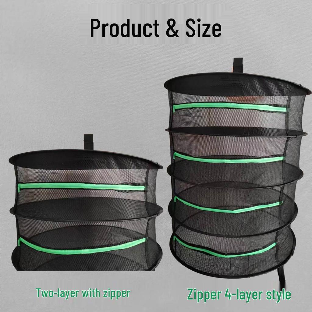Foldable Multi-layer Herb Drying Rack and Net