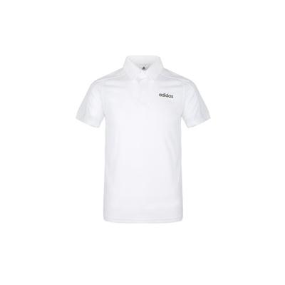 Polo de Manga Curta para Treino de Desempenho Masculino Tops Branco DT3049