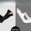 Summer Anti-UV Cooling Ice Silk Arm Sleeves Breathable Stretchy Sun Protection Covers for Cycling Running Outdoor Sports