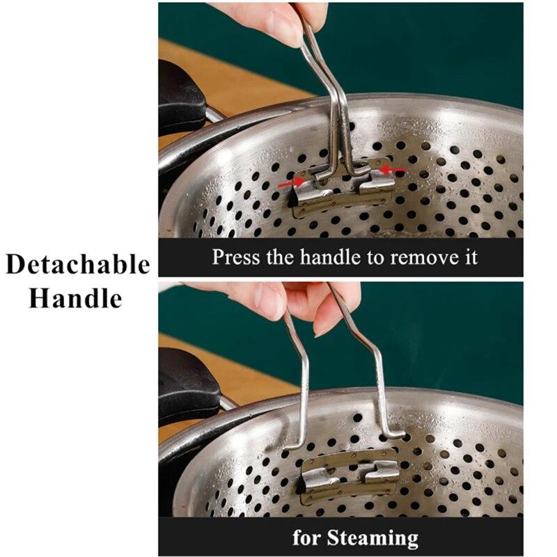 18/20 cm Pommes Frites Korb Ölfilter Edelstahl Reis Dampfer Gemüse Obst Abflusskörbe Sieb Küche Kochutensilien