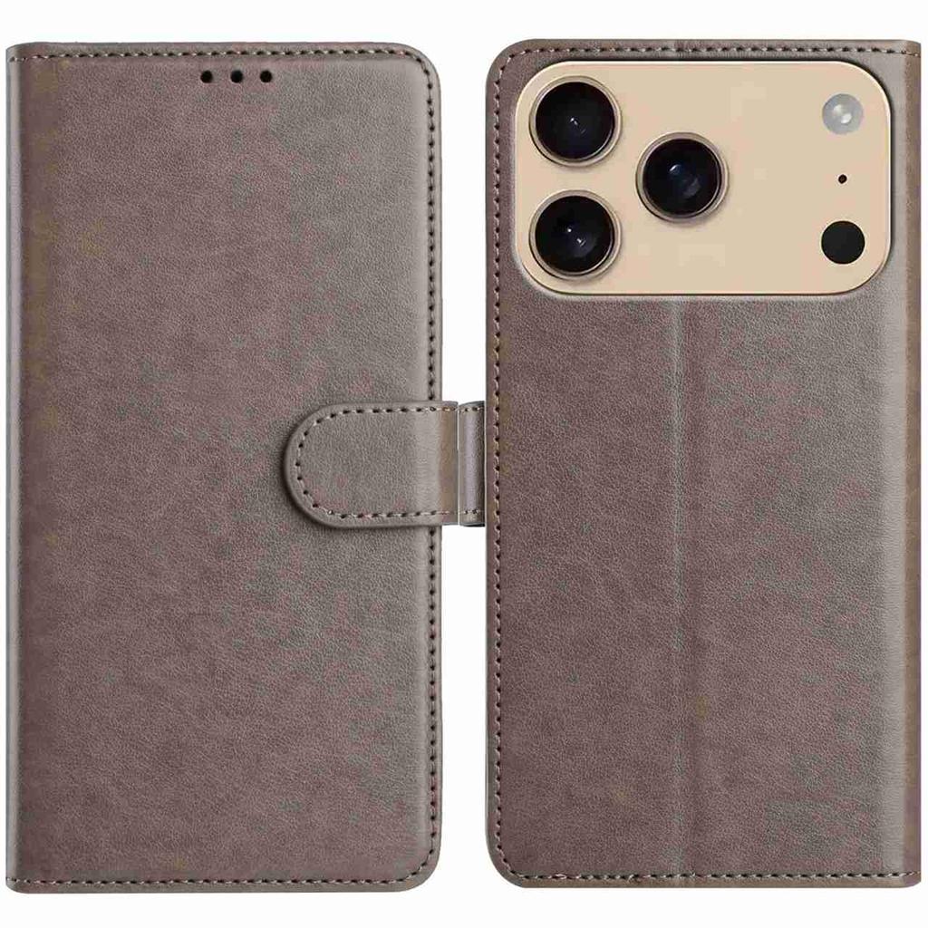 For iPhone 17 Pro Max Wallet Phone Case Stand PU Leather Folio Flip Cover with 8 Card Slot
