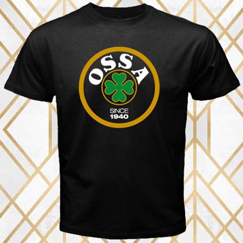 Ossa Motorcycle Classic Men's Black T Shirt Size S 3XL