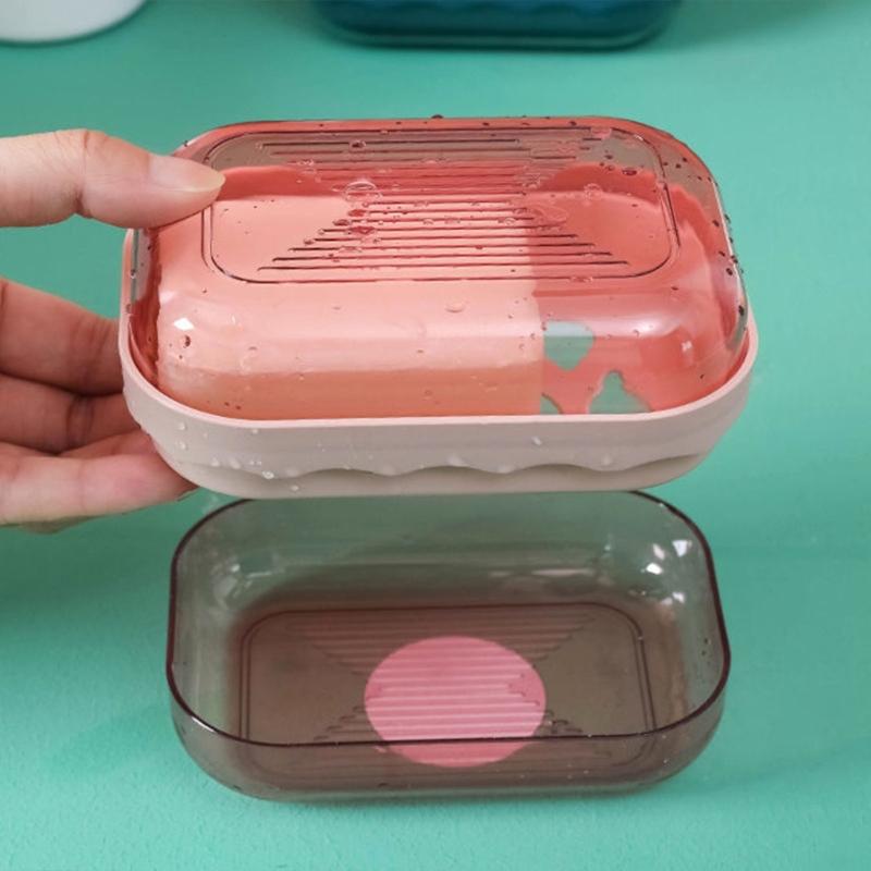 Compact Sealed Soap Container For Gym Goers Water Resistant Plastic Storage Box With Ventilation Holes
