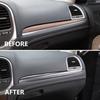 Carbon fiber style control dashboard Protective Cover trims for Chrysler 300