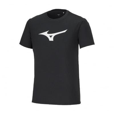 Training Wear Short Sleeve with Big Size L T-Shirt Logo, Moisture-Wicking, Quick-Drying, Black, (32MAA155)
