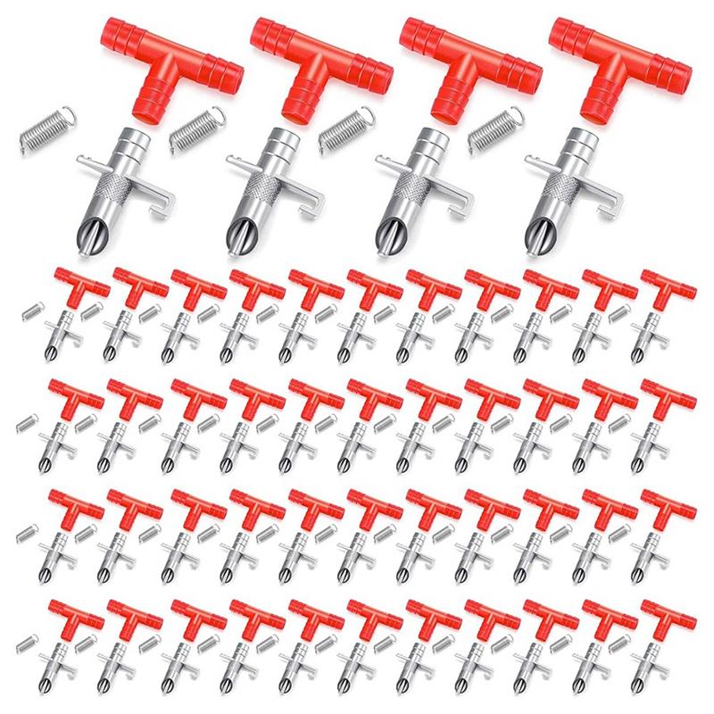 100 Pieces Nipple Feeder Bunny Water Drinker Automatic Watering System Waterer For Rodent Small Animals Poultry