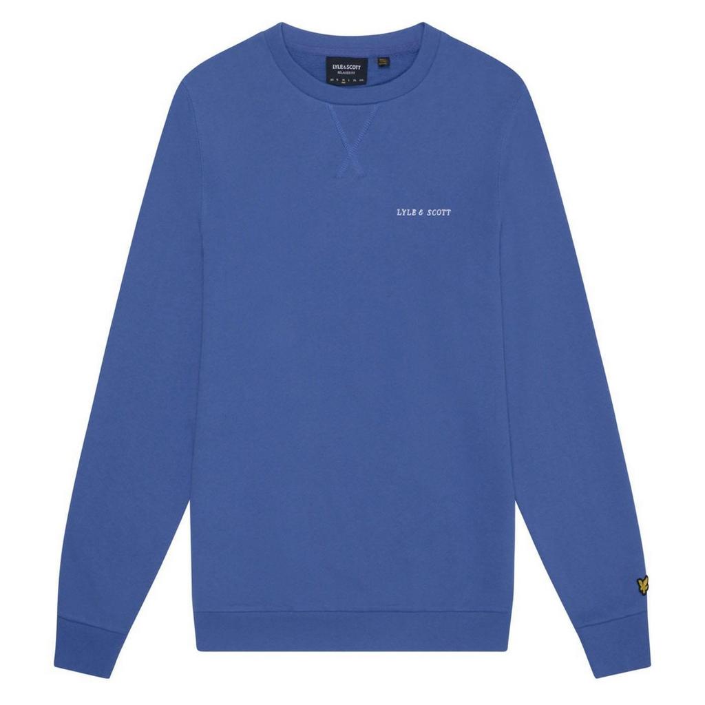 Lyle & Scott Mens Embroidered Loopback Crew Neck Sweatshirt