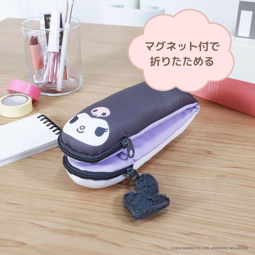 Kutsuwa Sanrio Pencil Case Rilala Kuromi SA003E