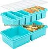 Silicone Ice Cube Tray with Lid: 4-Grid Frozen Soup & Food Storage Box