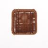 Imitation Rattan Wicker Basket Fruit Tea Snack Bread Basket Cosmetic Square Storage Box Household Kitchen Supplies