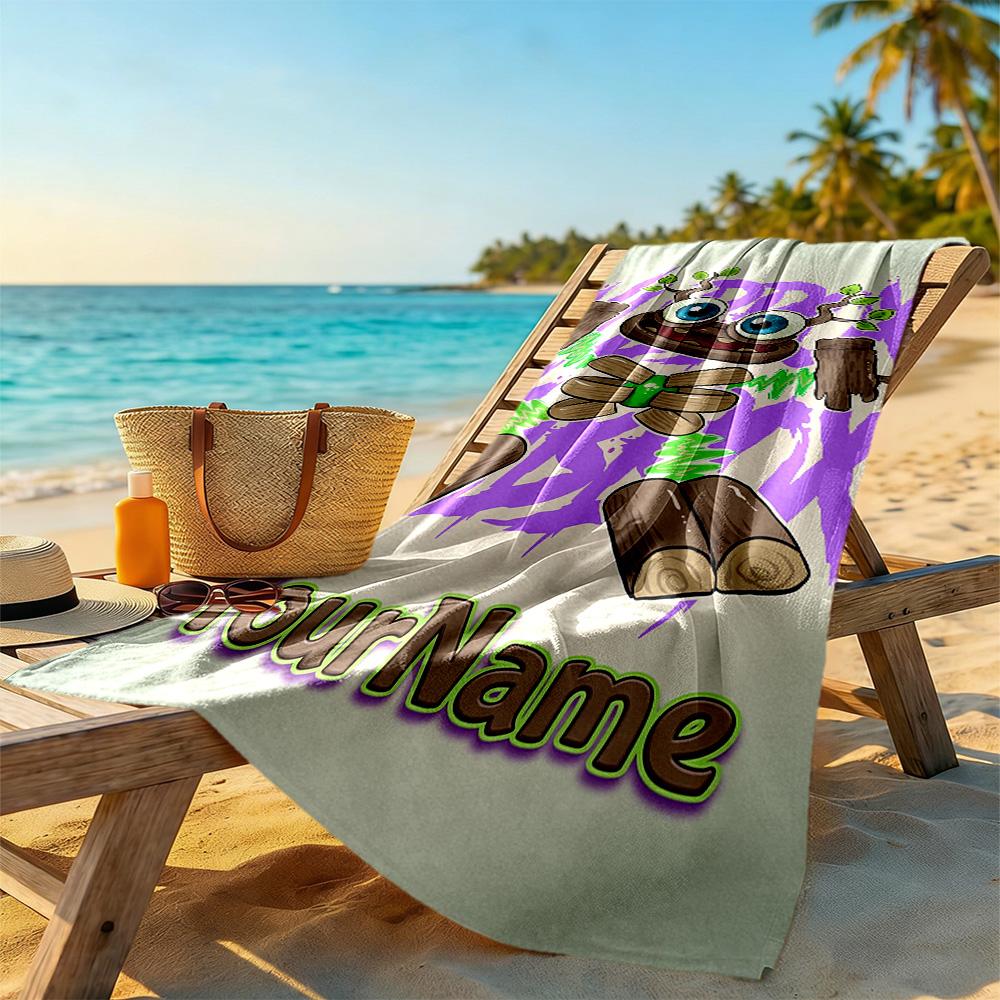 Incredibox Personalized Name Beach Towel High Absorbency & Quick-Dry Portable for SwimmingBeachCamping Travel Beach AccessoriesGym