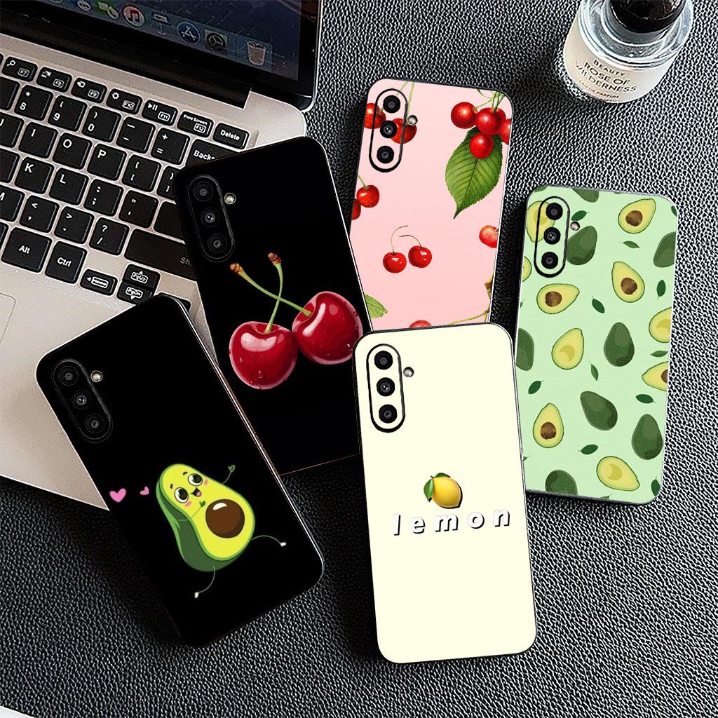 Phone Cover for Apple iPhone 17 Air 12 13 Pro Max Mini ProMax 7 + 8 Plus 7+ 8+ Soft Case Cherry Strawberry Fruit Summer Avocado