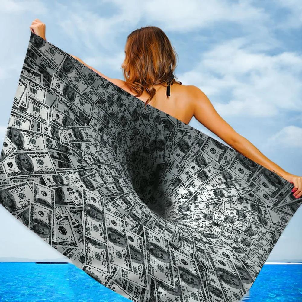

Creative USA Dollar Towel Microfiber Beach Towel Absorbent Quick dry Soft Yoga Swimming Resort Mountain Climbing Towel W40*H60(CM)