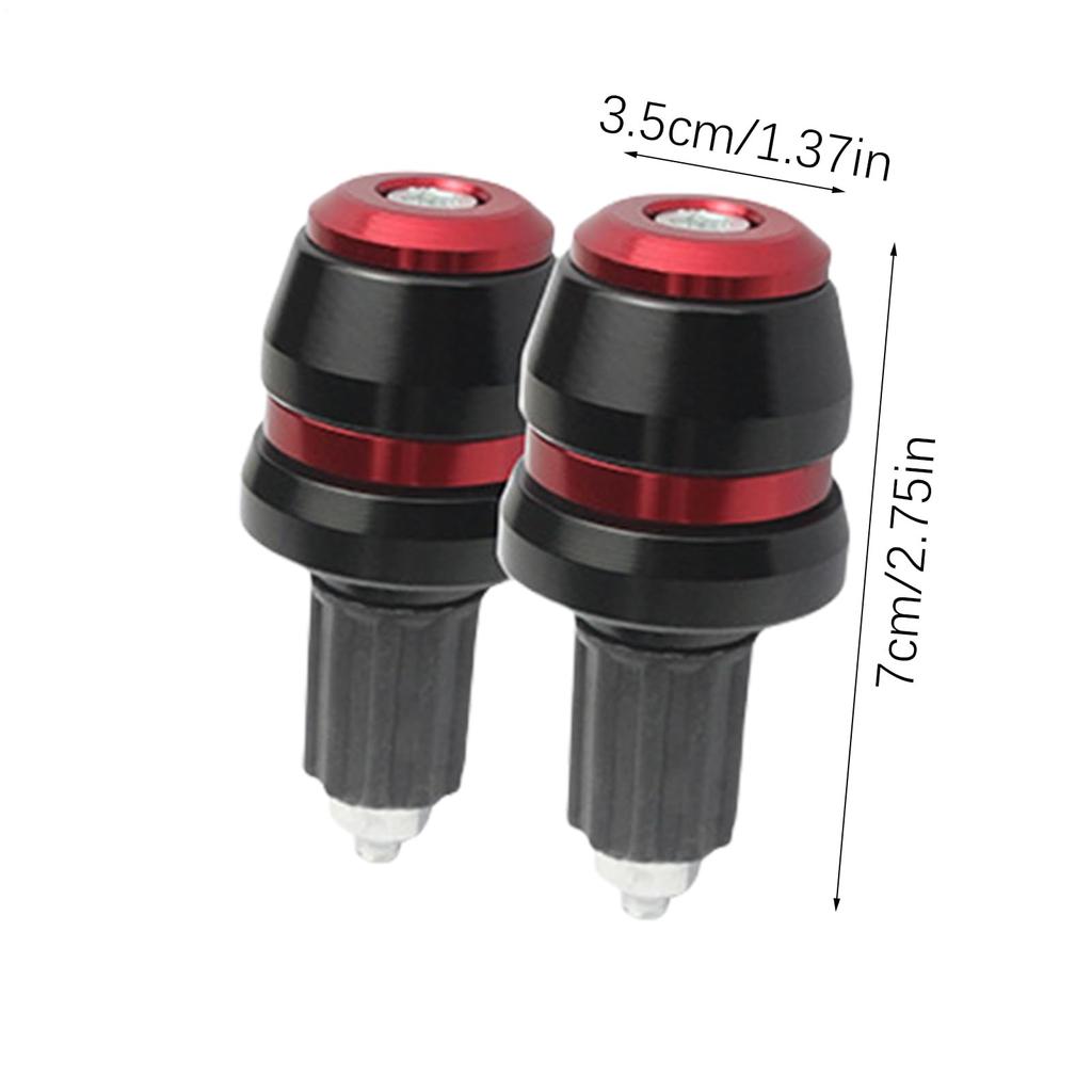 Bike Handlebar End, Handlebar Grip Bar End Plug, Motorcycle Grip Plug Aluminum Alloy Motorcycle
