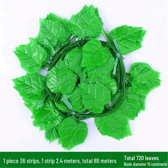 Artificial Rattan Grape Leaf Ceiling Decoration Vine