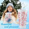 New Christmas Plastic Cup 710ML PP Straw Cup With Lid Reusable 24OZ Water Bottle Juice Iced Coffee Milk Cups for Santa Parties