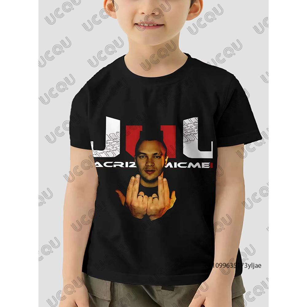 

2025 New Rapper JuL C est Pas Des Lol Print Children T-shirt Summer Short Sleeve Tees Boy Girl Clothes Casual Kids/Adult Top 120