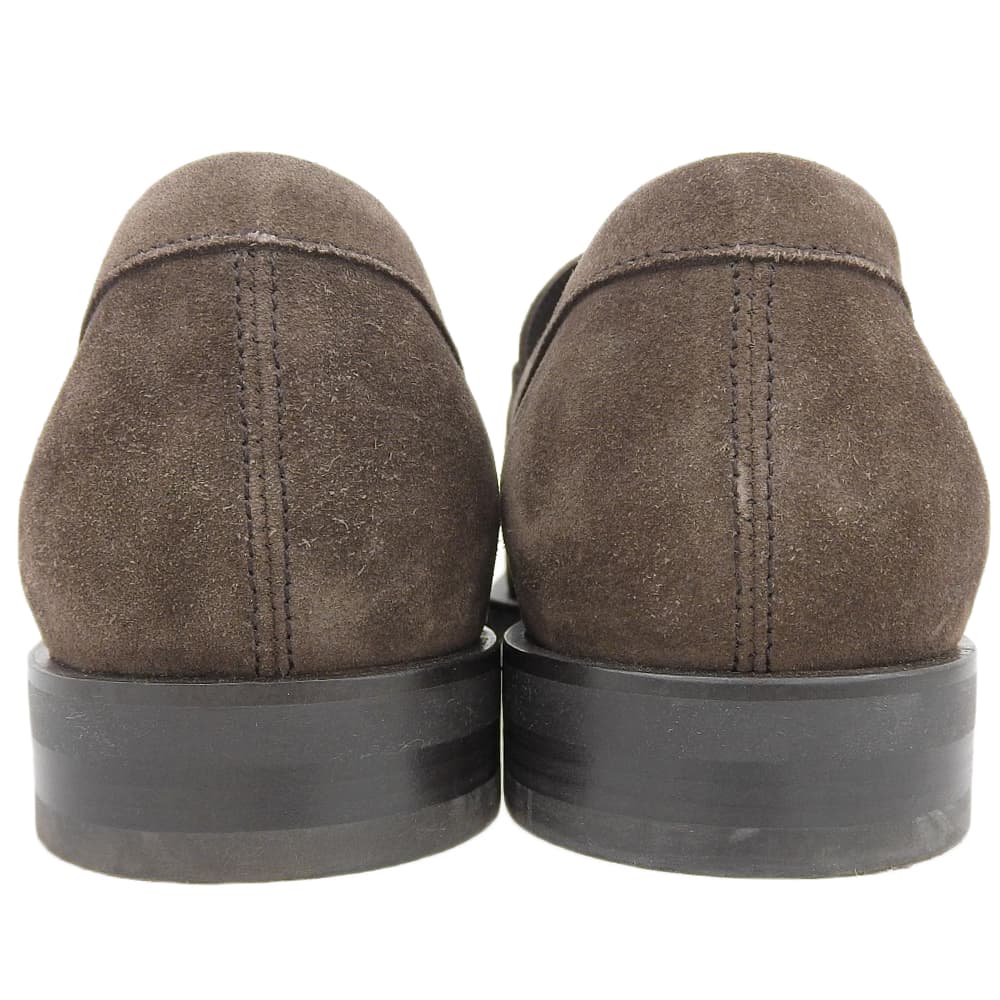 TOD'S Excellent condition suede double-T bit loafers for men, dark brown, size 7 shoes 7 Dark brownUsed