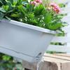 HEIXIE Thickened Rectangular Balcony Planting Pots (10-Pack)