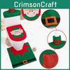 Festive Toilet Seat Cover Kit With Snowman Elf Design For Christmas Home