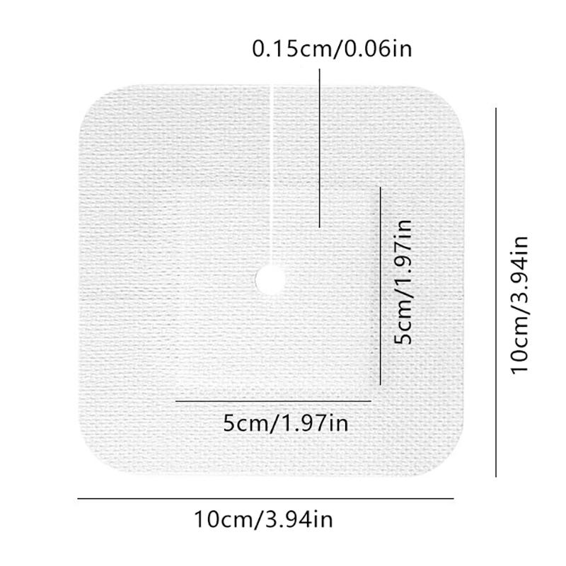 10/5Pcs Medical Drainage Tube Sterile Wound Dressing Non-Woven Patch with Hole for Renal Puncture Urinary Catheter Fixation