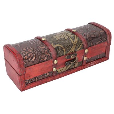 Retro Dřevěná Šperkovnice Elegantní Organizér na Sponky do Vlasů Náhrdelníky Náramky Pouzdro Domácí Dekorace Řemeslo
