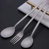 Long Handle Titanium Spoon Environmental Cutlery Fork Chopsticks Outdoor Camping Fork  Outdoor Tool