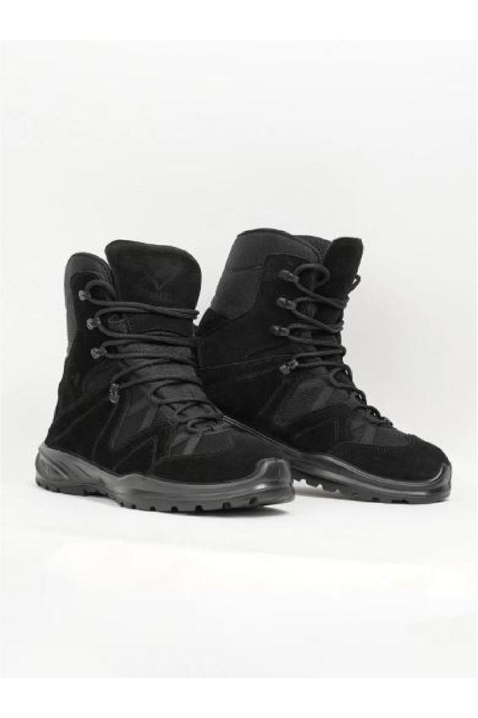 Women Modern Chic Fashion Dawn M Suede Black Police Military Boots
