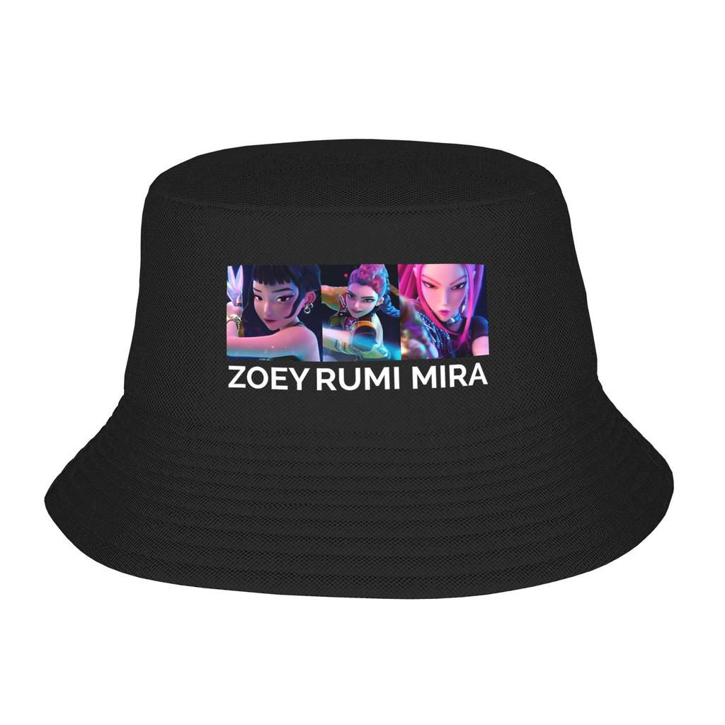 Men Women Bucket Hats Derpy Tiger Cat Vocation Getaway Headwear Packable Fisherman Hats Huntrix Kpop Demon Hunters Boonie Hat