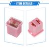 Eine ABSOPRO 10 Stück Box Mini Box Sicherung 30A Universal Pickup Truck Auto SUV Langlebig Kunststoff Metall Pink