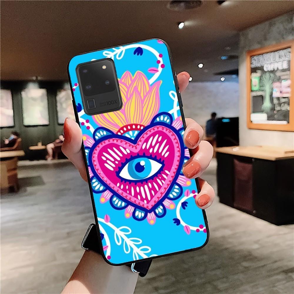 Funny Turkish Lucky Blue Evil Eye Phone Case For Samsung S 9 10 20 21 22 23 30 23plus lite Ultra FE S10lite Fundas