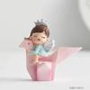Lovely Cartoon Home Decoration Mini Resin Figurine Creative Nordic Girl Bedroom Desktop Decorate Crafts Small Ornaments Decor
